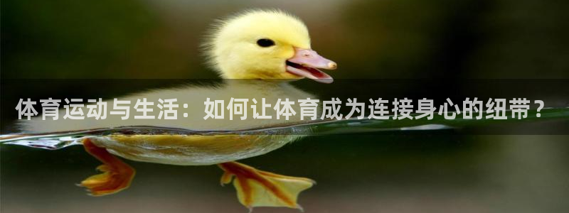 酷玩体育登录即领礼包入口：体育运动与生活：如何让体育成为连接身心的纽带？